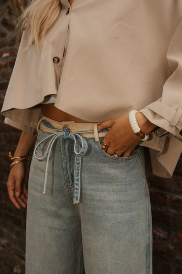Weite Jeans Denim Aiva - Blau