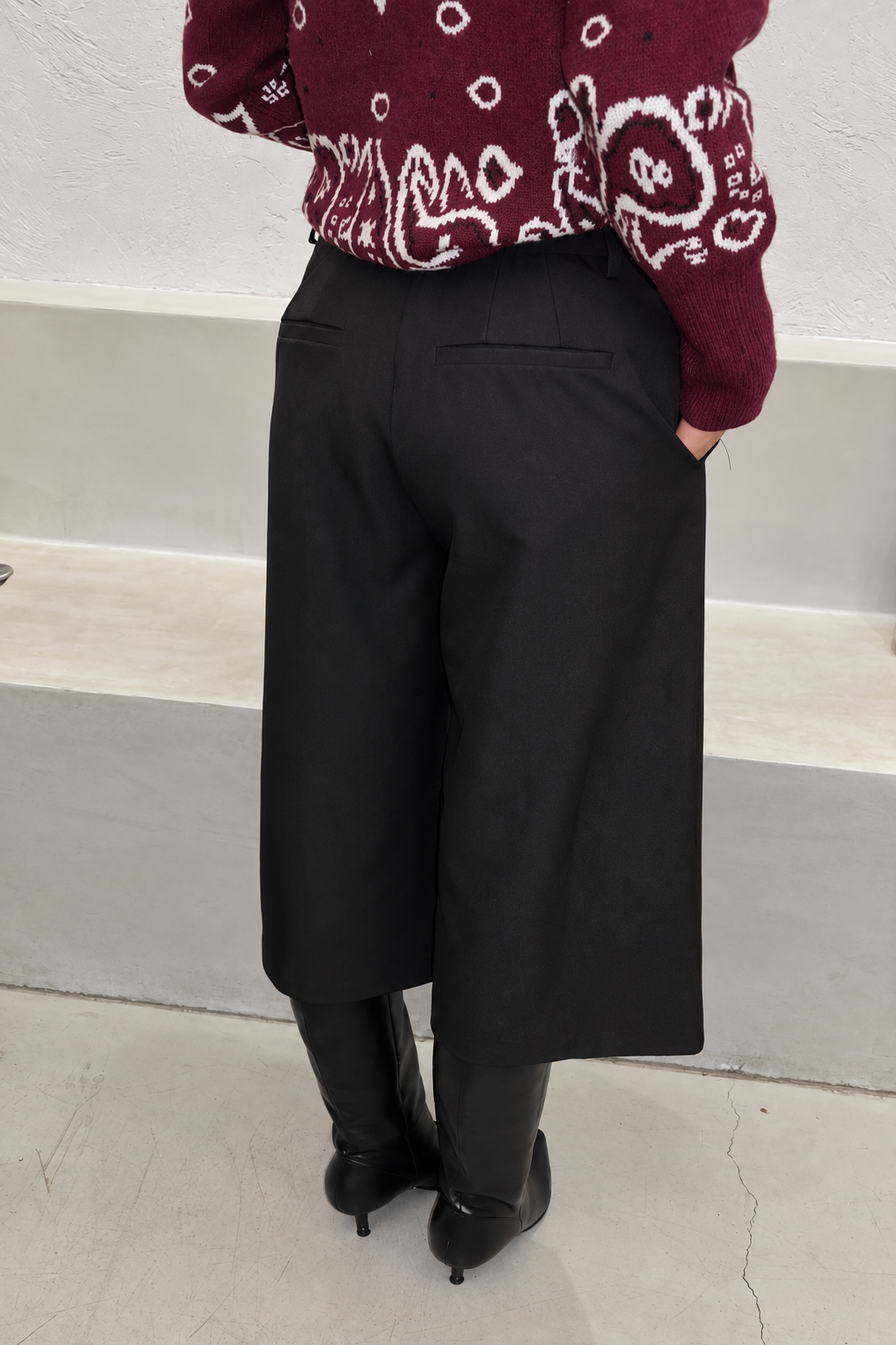 Pantalon jort Yve - Zwart