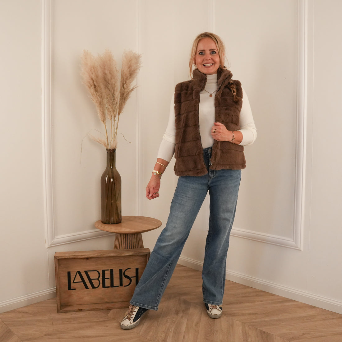 Gilet faux Sam - Bruin