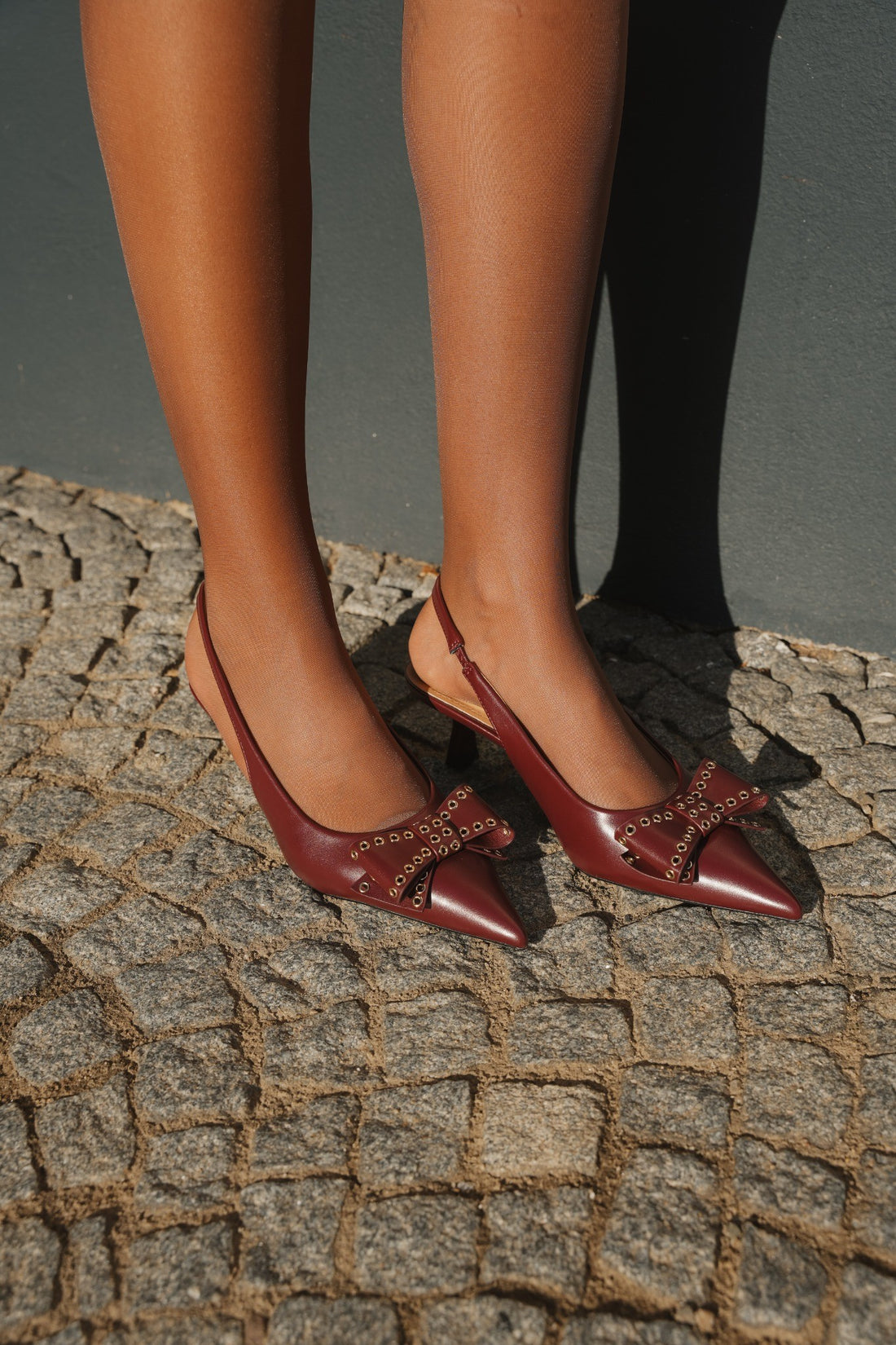Kitten heel Lois - Bordeaux