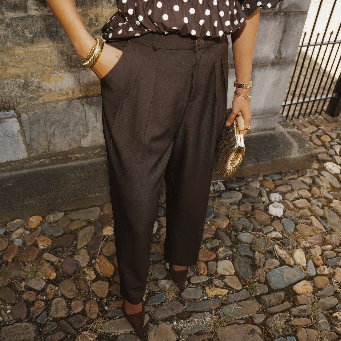 Pantalon Lou - Bruin