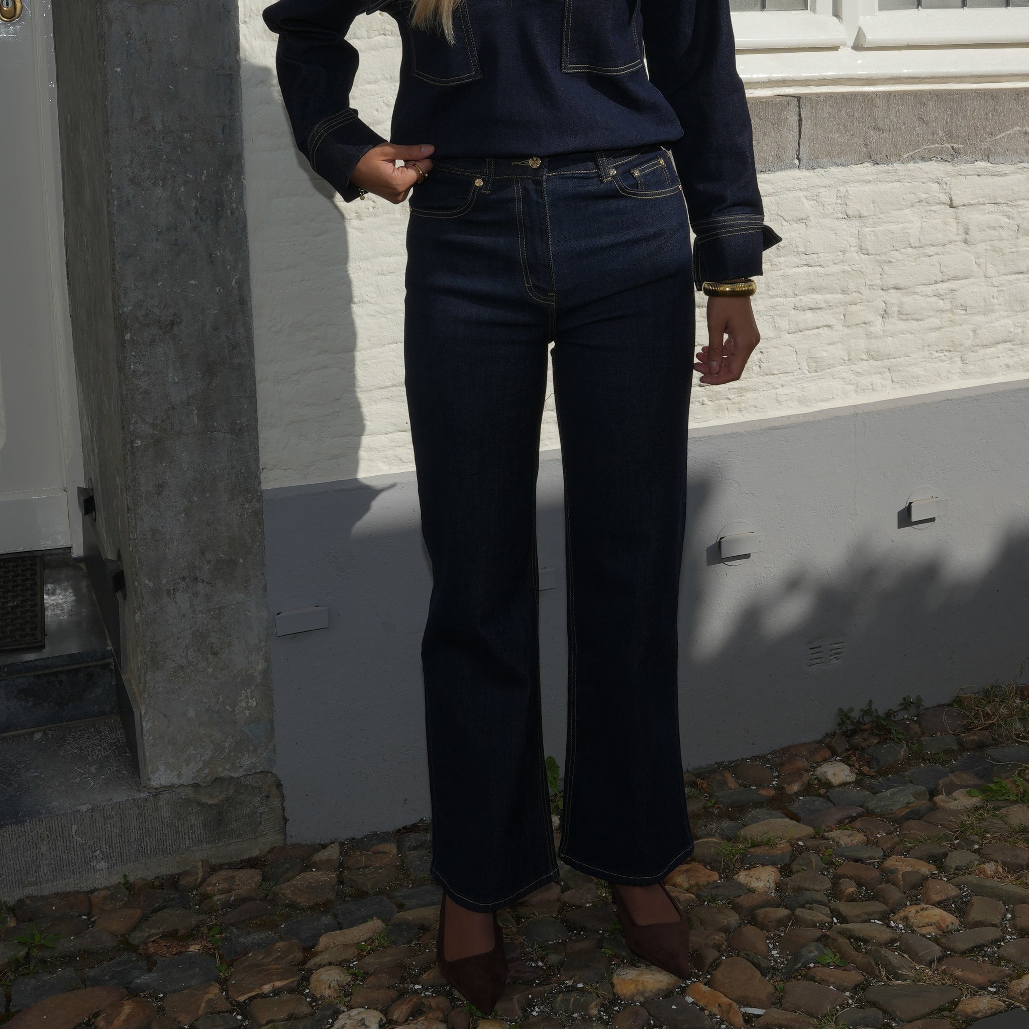 Jeans Faye - Denim blauw