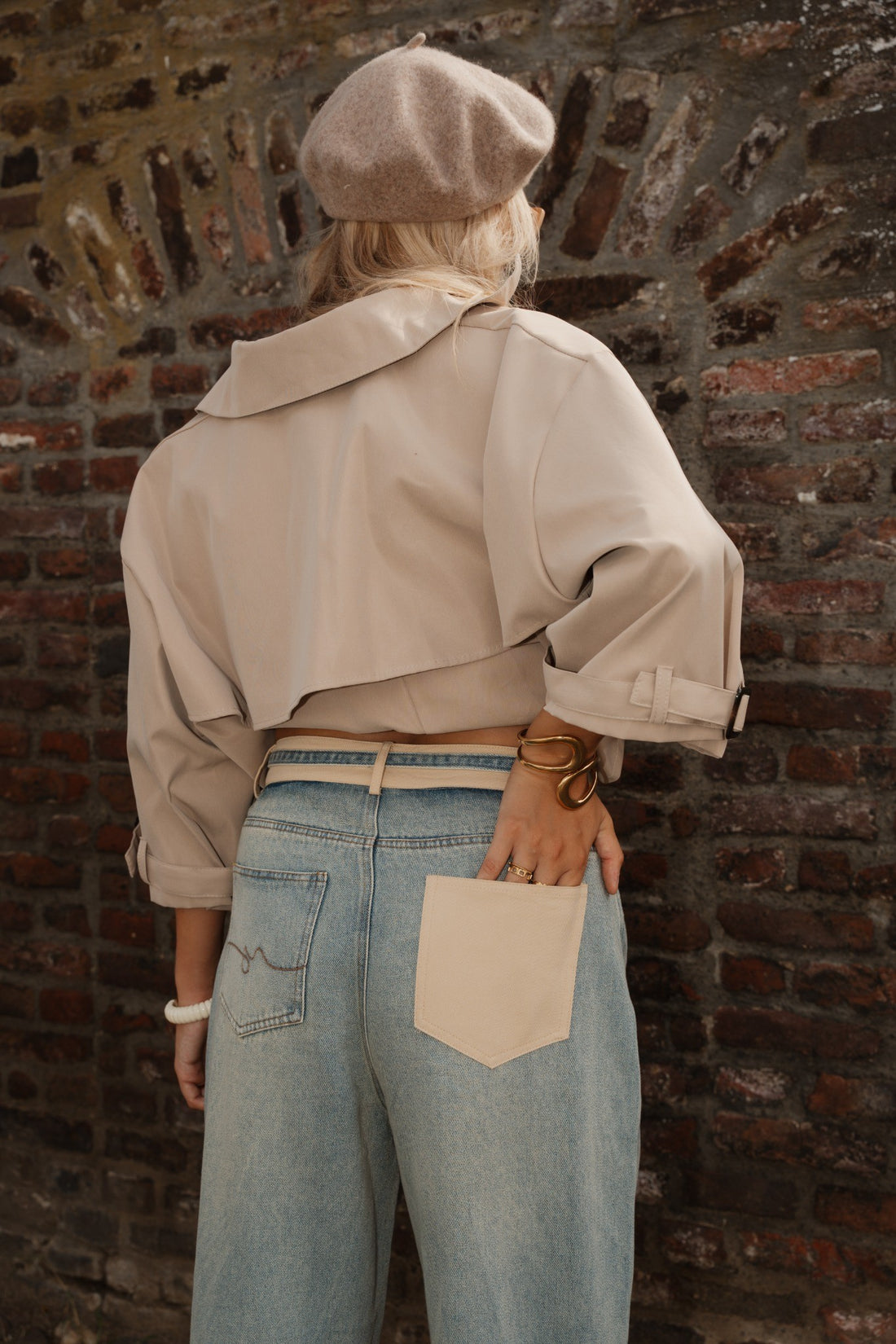 Wide leg jeans denim Aiva - Blue