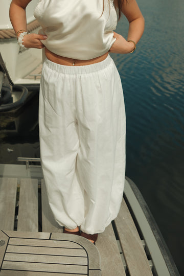 Pantalon Ocean - Wit