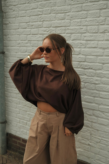 Shirt Kaia - Bruin