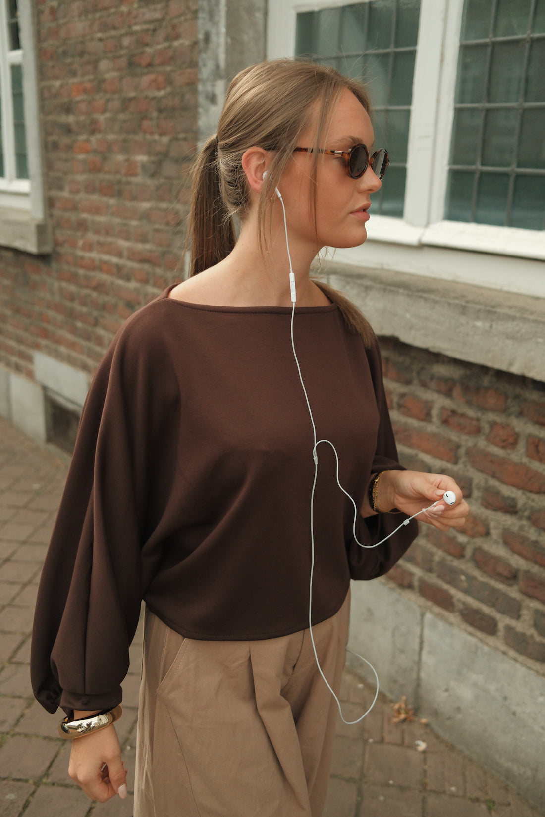 Shirt Kaia - Bruin