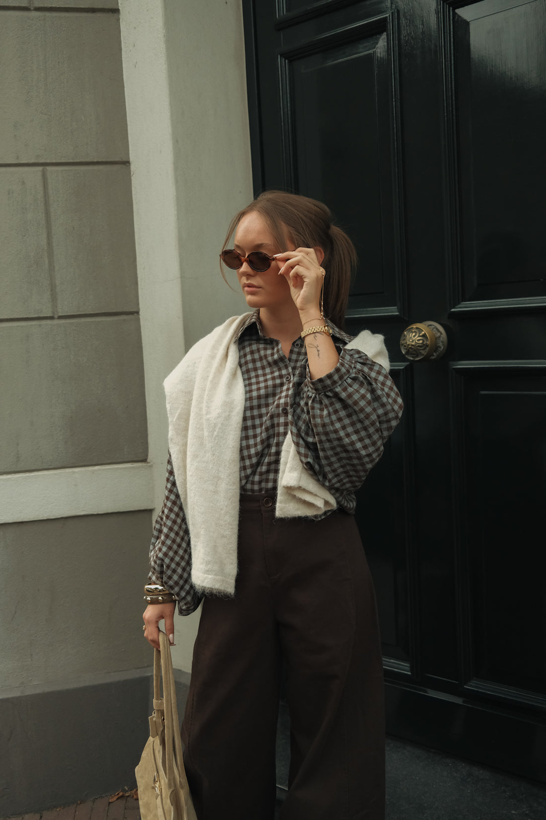 Blouse Niva - Bruin