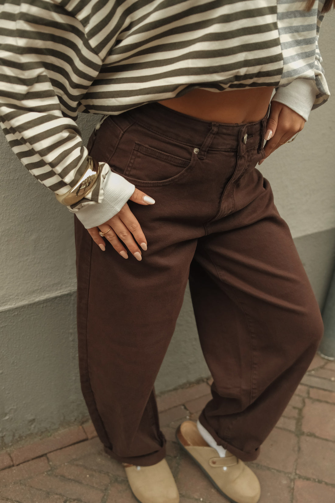 Ballon jeans Hazel - Bruin