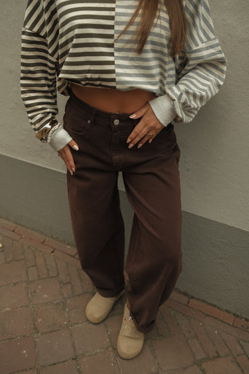 Ballon jeans Hazel - Bruin