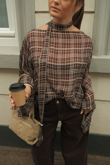 Blouse Amber - Bruin