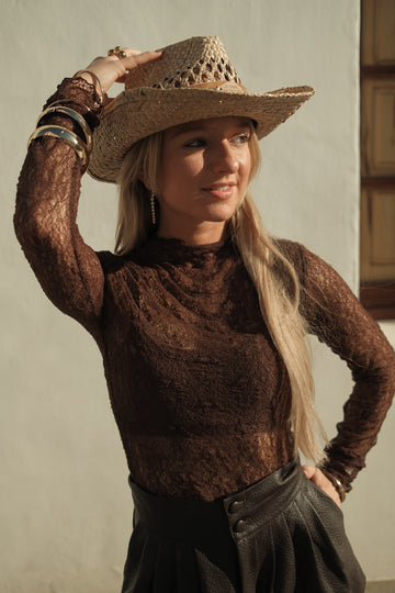 Lace Top Sol - Bruin