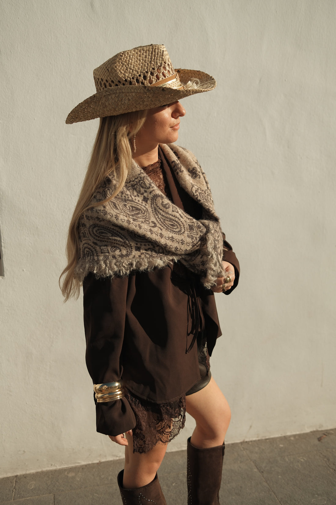 Sjaal Ibiza - Taupe