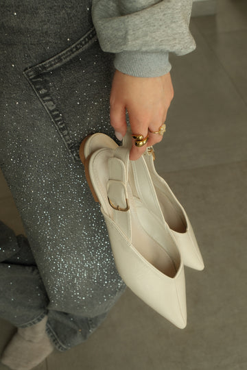 Slingback Mirth - Creme
