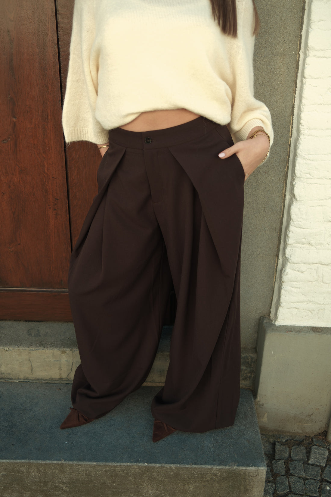Pantalon Liv - Bruin