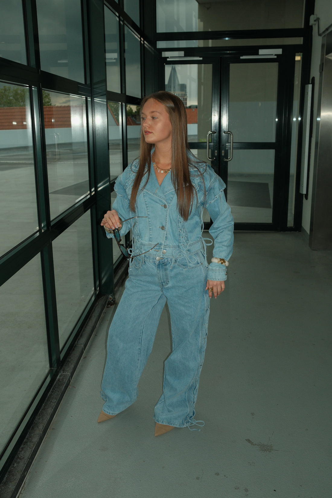 Wide leg jeans Danee - Blauw