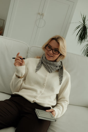 Cardigan knit Rise - Wit