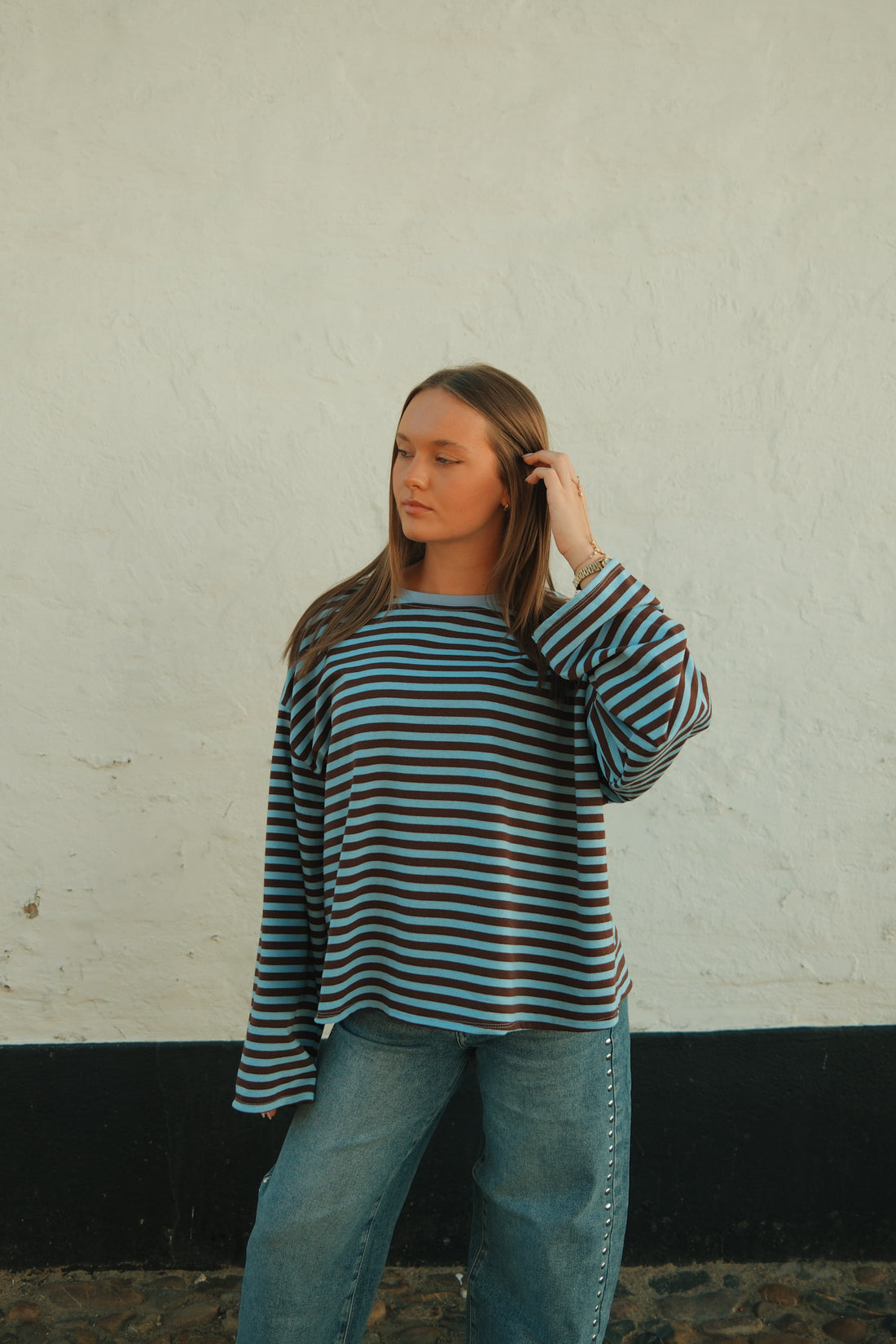 Longsleeve Leaf - Blauw