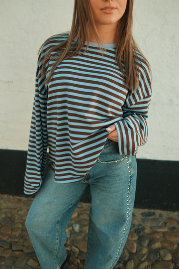 Longsleeve Leaf - Blauw