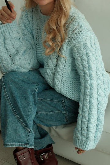Knit Mint - Blauw