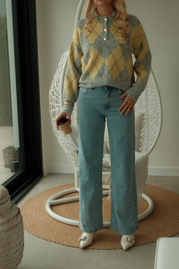 Wide leg Mono - Blauw