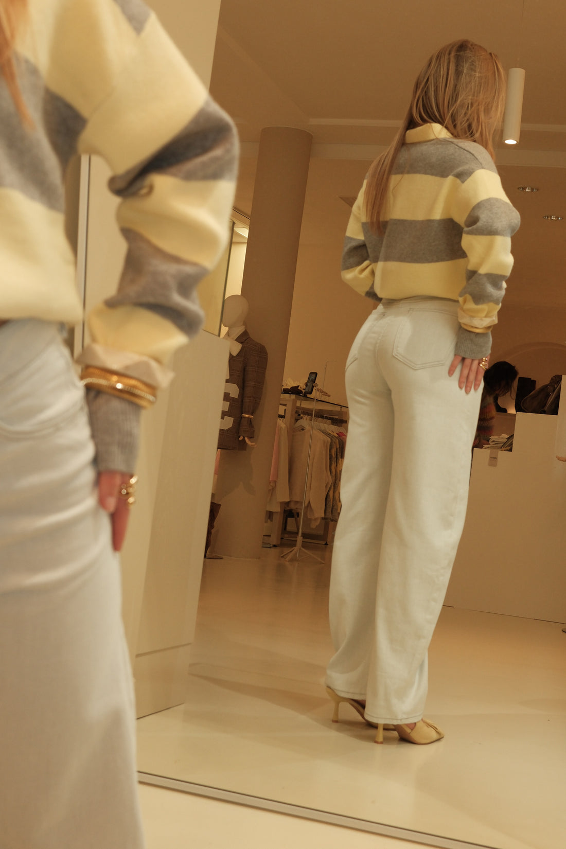 Ballon Vella jeans -  Wit