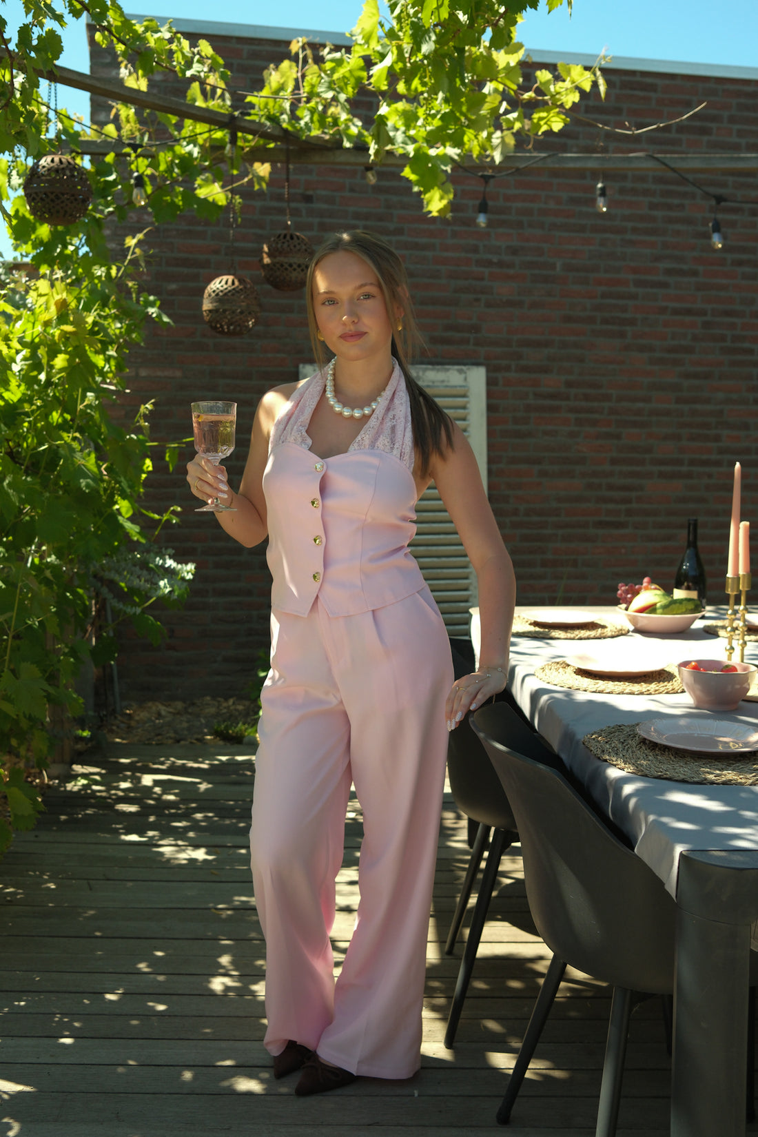Pantalon Suna - Roze