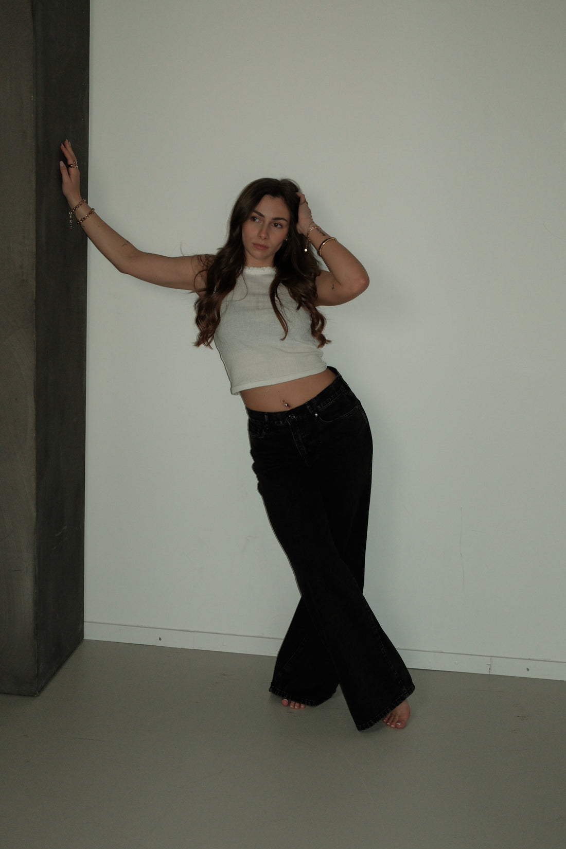 Straight leg jeans Lana - Zwart