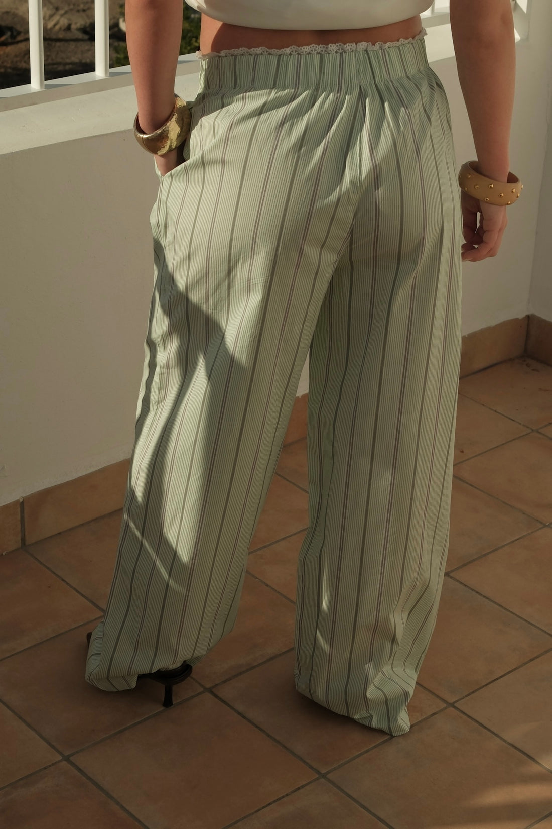 Pantalon Vida - Groen