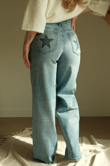 Wide leg jeans Star - Blauw