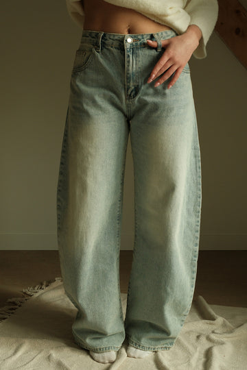Wide leg jeans Nola - Lichtblauw