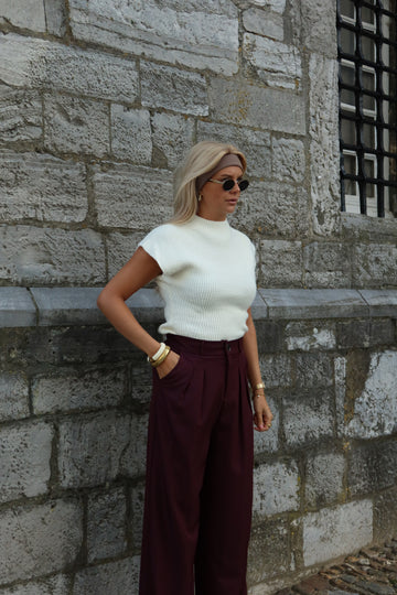 Pantalon Lou - Bordeaux