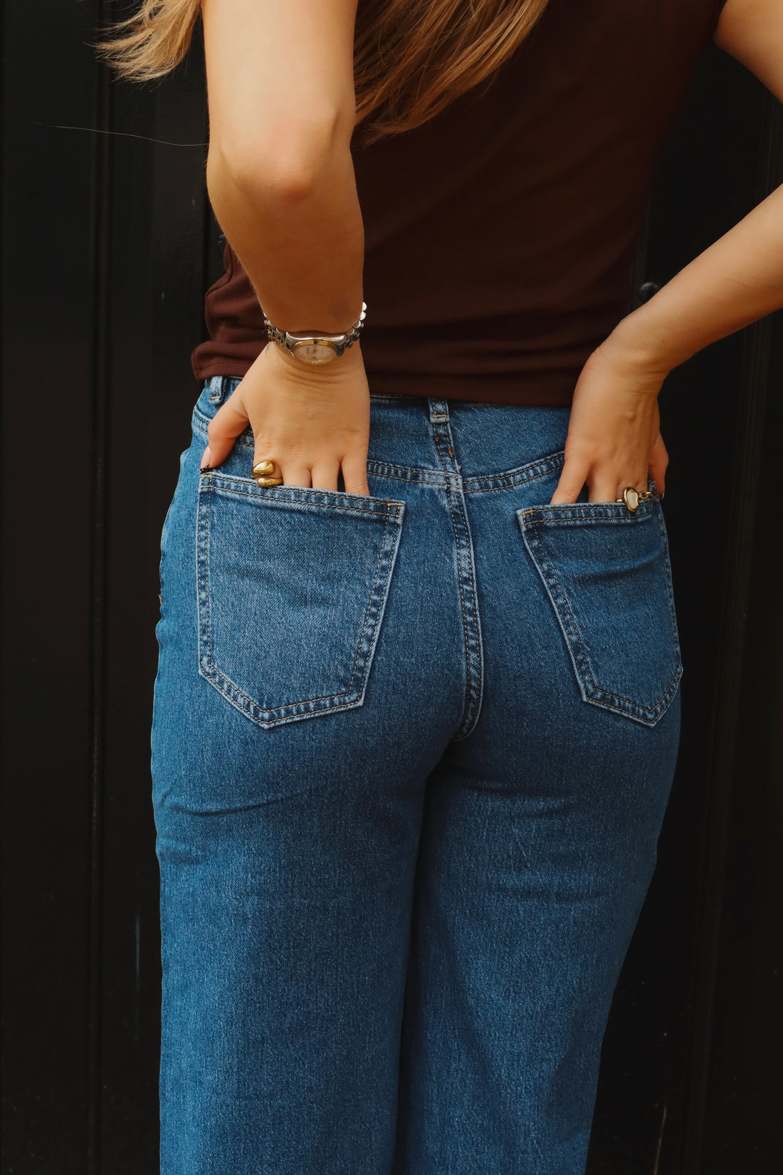 Wide leg Hailey - Blauw