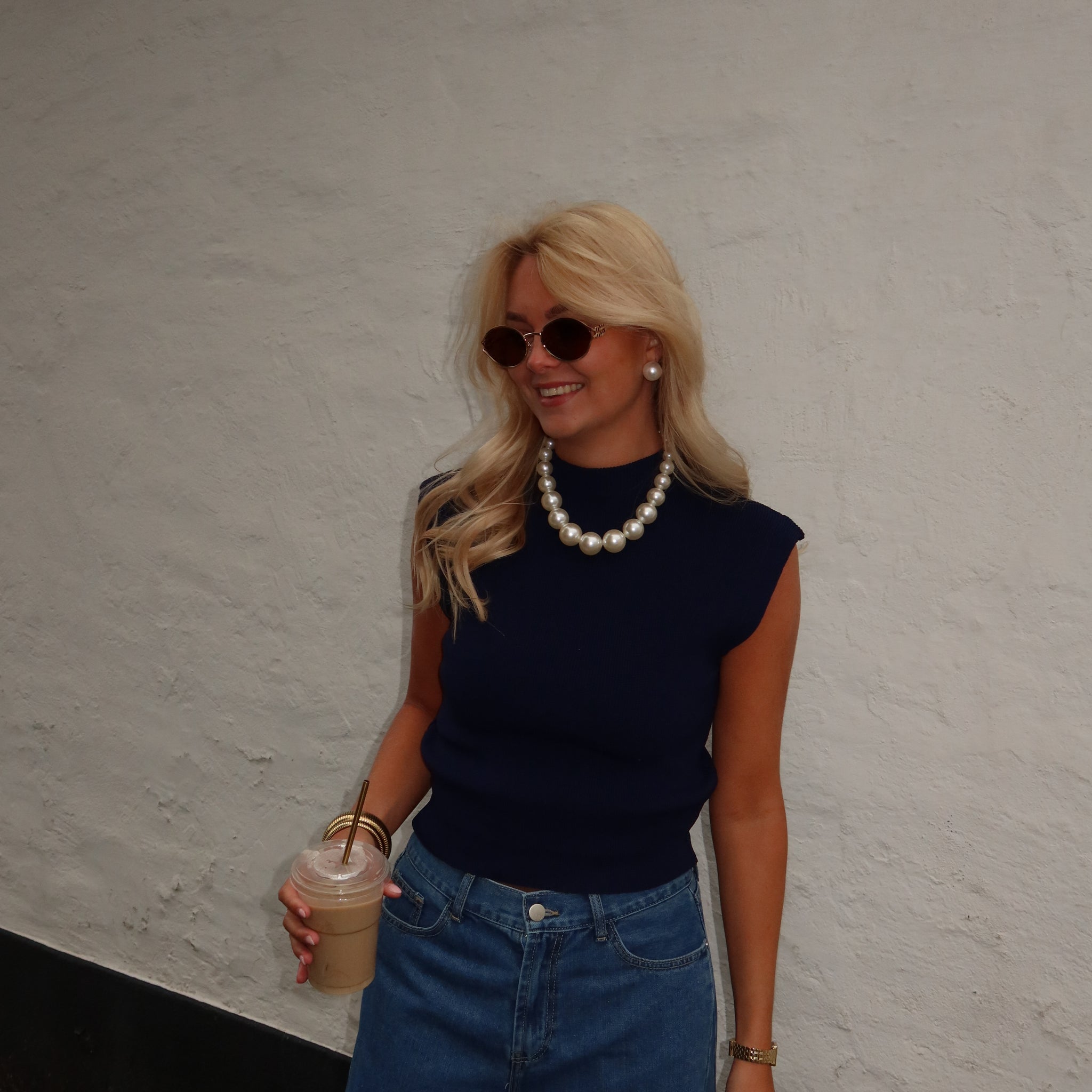 Top Lina - Blauw