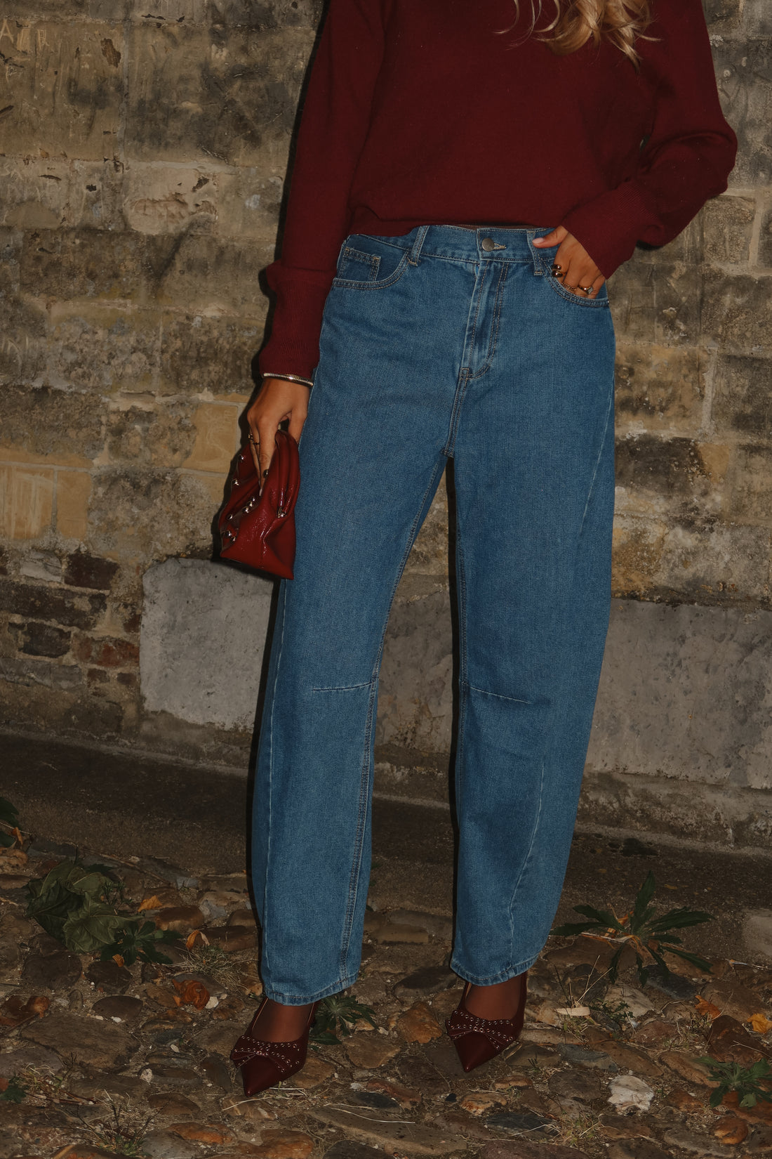 Ballon jeans June - Blauw