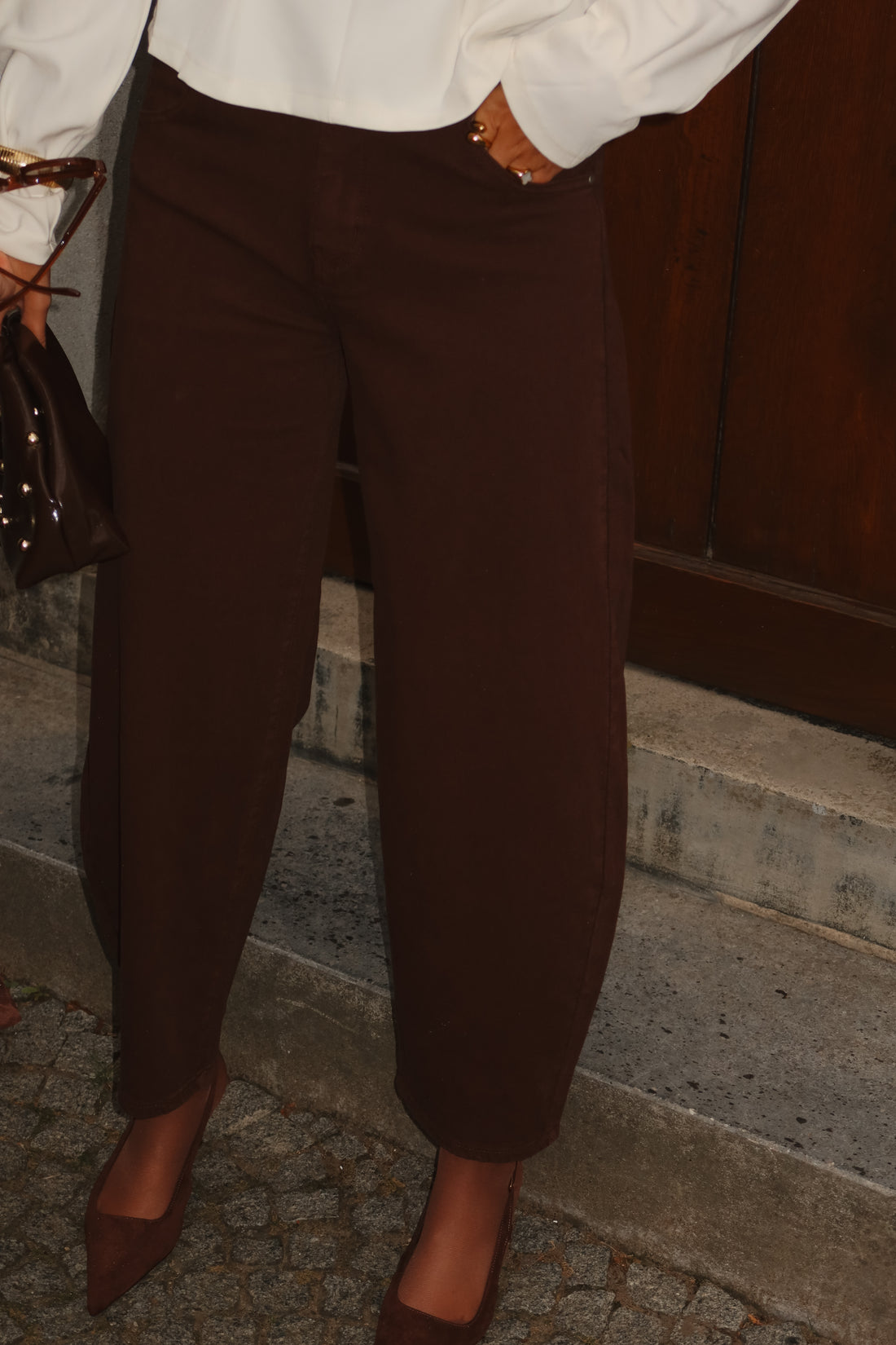 Ballon jeans Flo - Bruin
