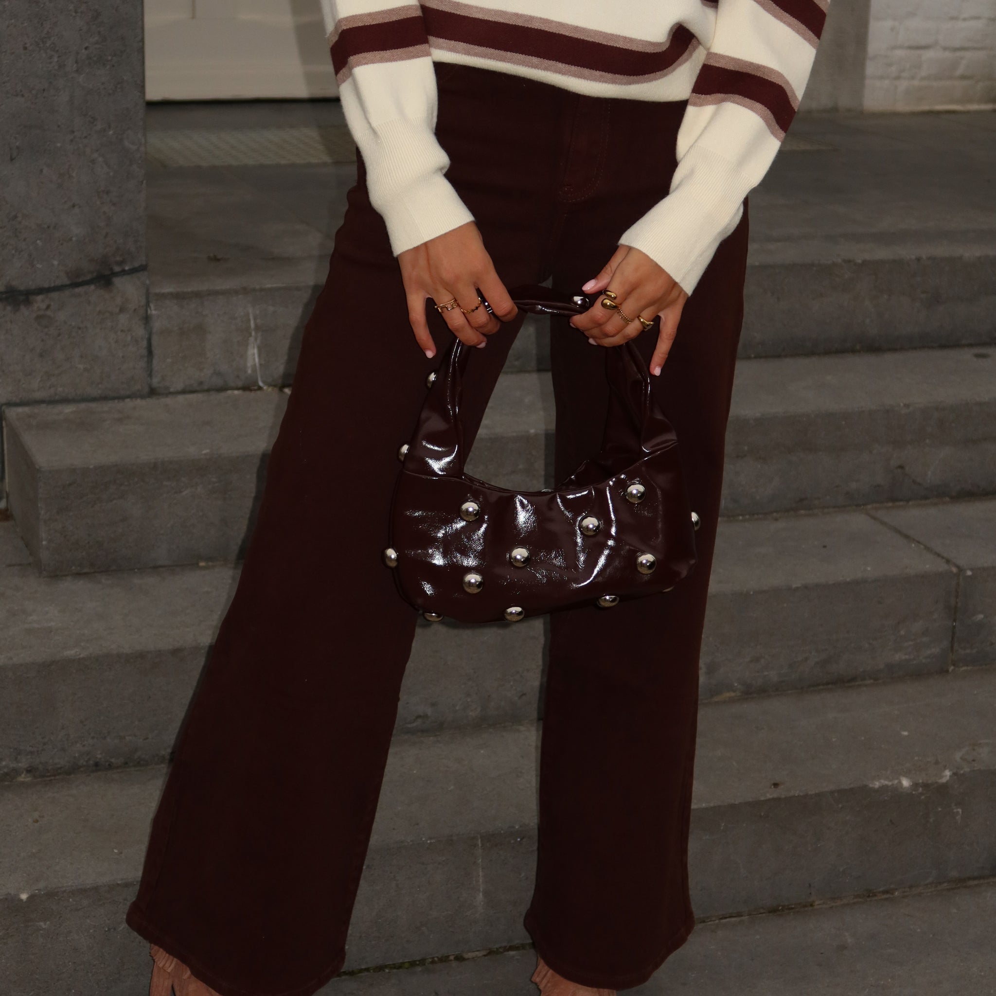 Wide leg Pia - Bruin