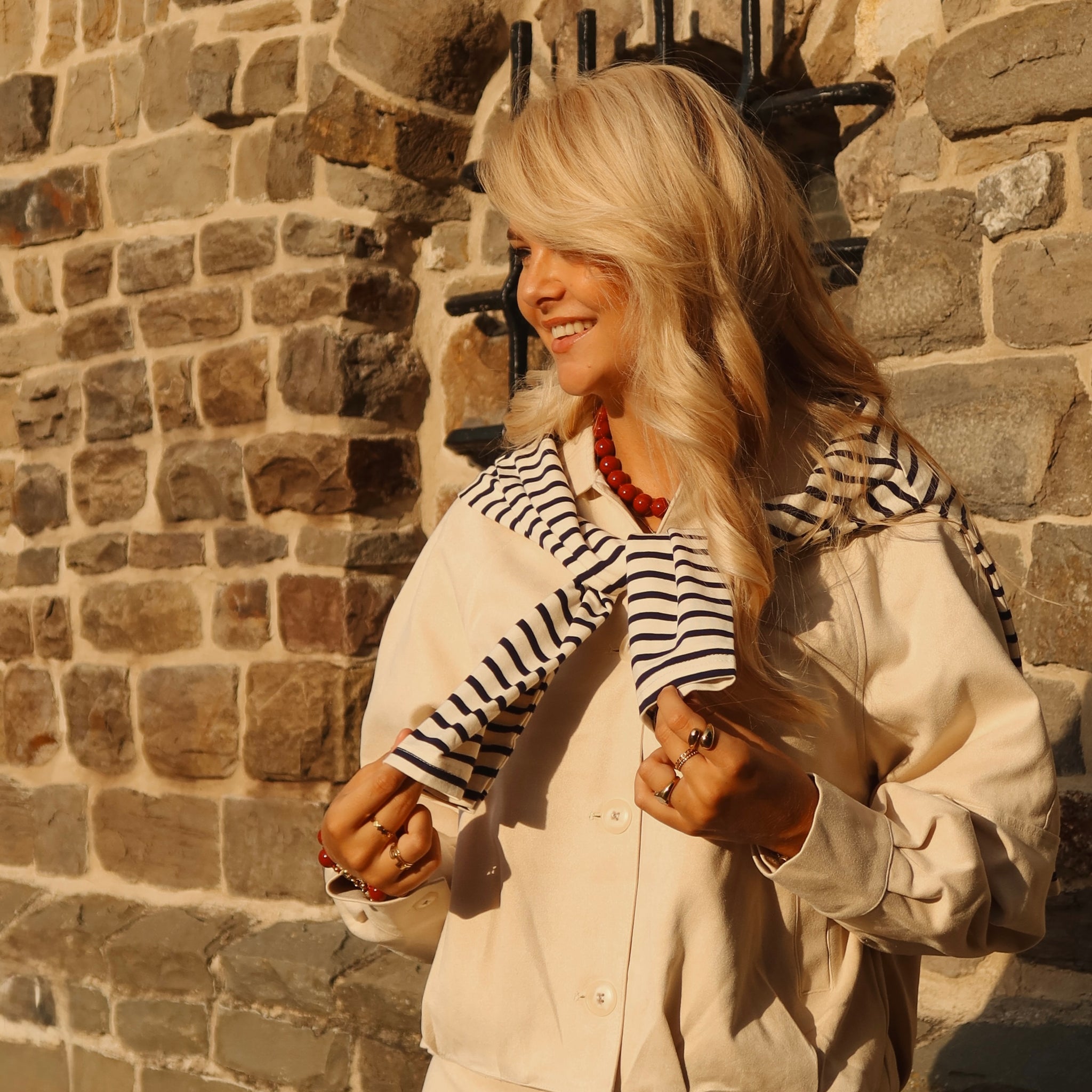 Jasje suede Olivia - Creme
